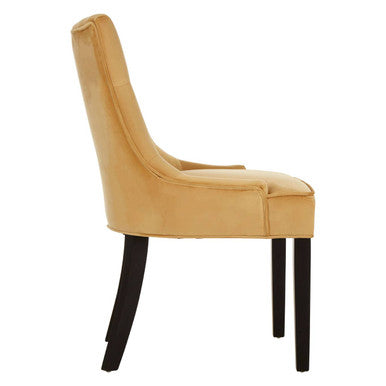 Daxton Ochre Velvet Dining Chair - image 6