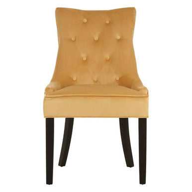 Daxton Ochre Velvet Dining Chair - image 2