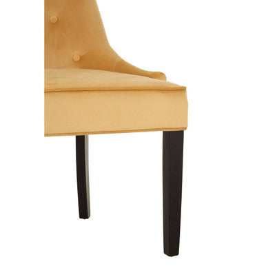 Daxton Ochre Velvet Dining Chair - image 8