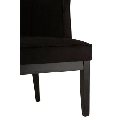 Daxton Black Velvet Rounded Chair