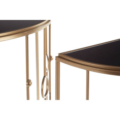 Faiza Set of 2 Art Deco Console Tables