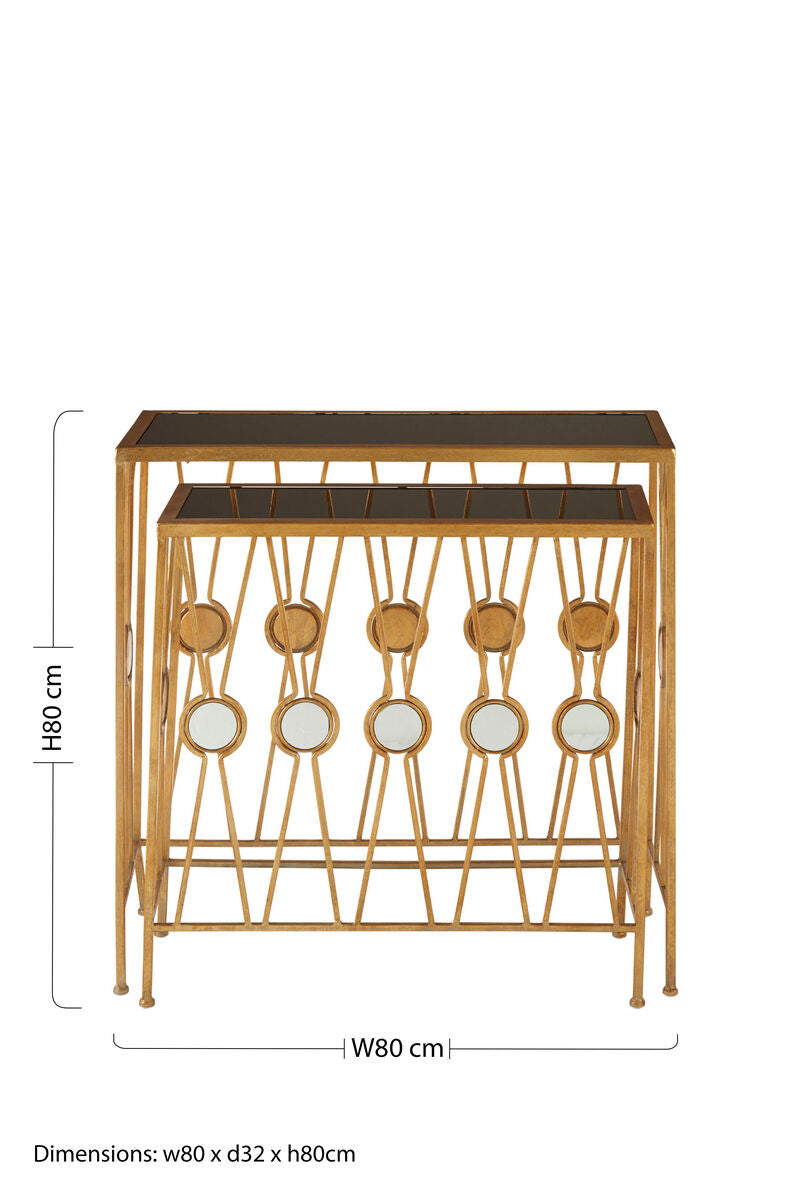 Faiza Set Of 2 Rectangular Console Tables - image 7