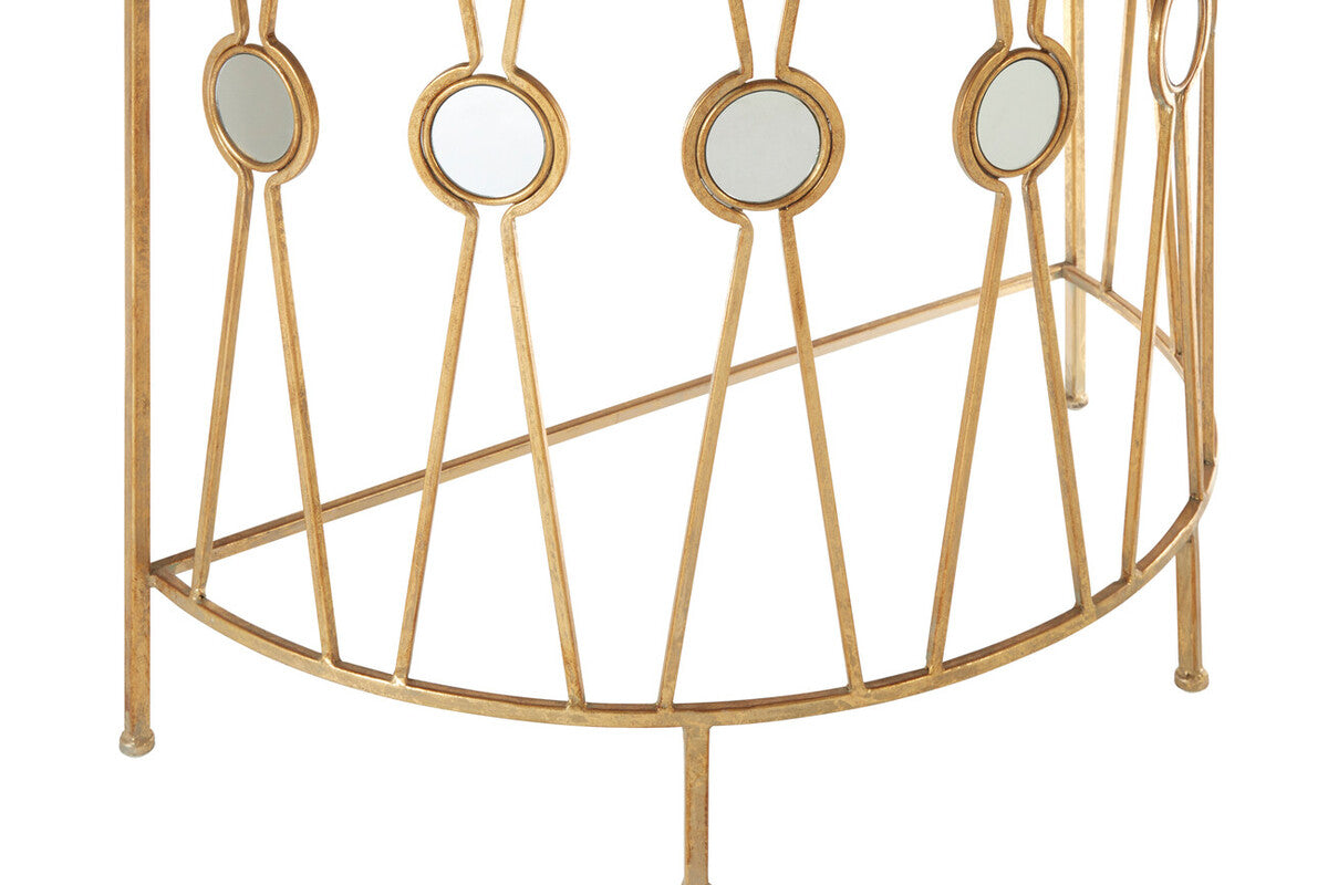 Faiza Set Of 2 Cross Design Console Tables