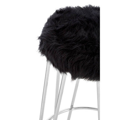 District Black Bar Stool