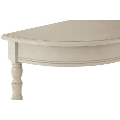 Heritage Vintage Grey Half Round Console Table