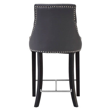 Regents Park Grey Faux Leather Bar Chair