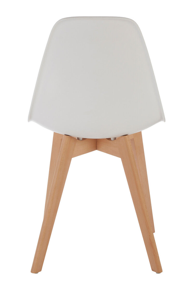 Stockholm White Chair With Beech Wood Legs