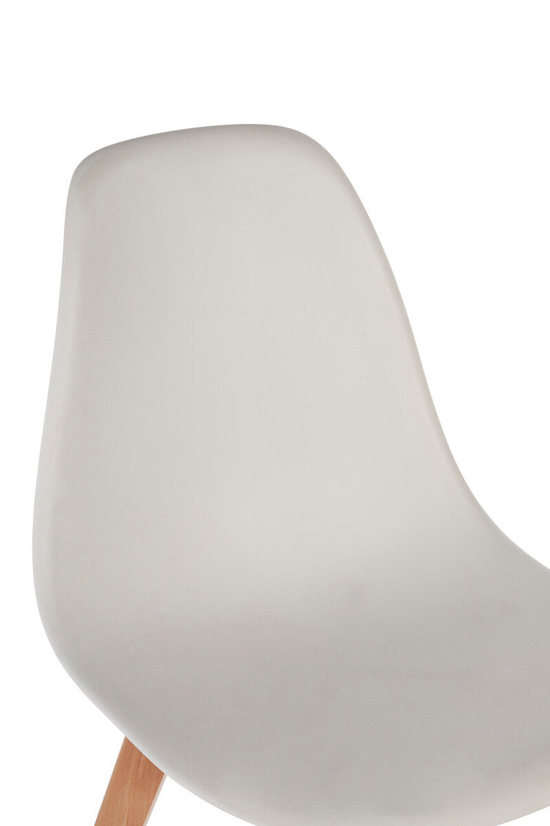 Stockholm White Chair With Beech Wood Legs