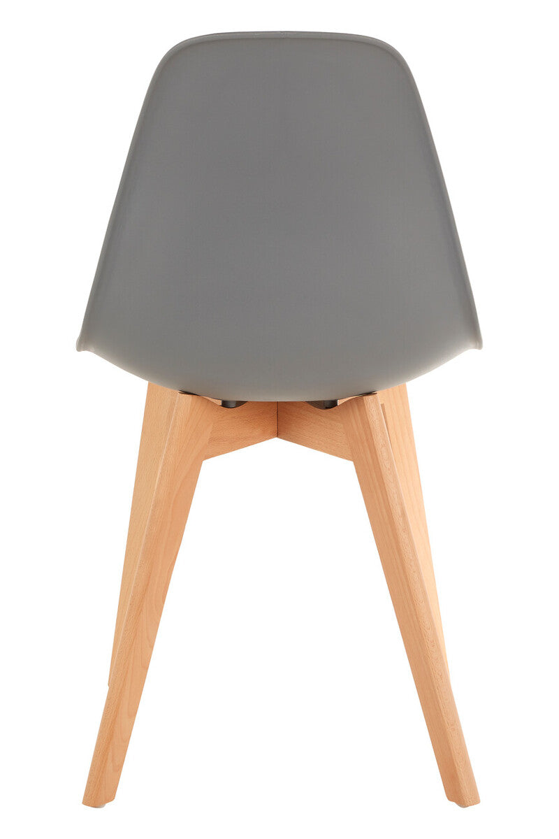 Stockholm Grey Chair With Beechwood Legs - Image 4