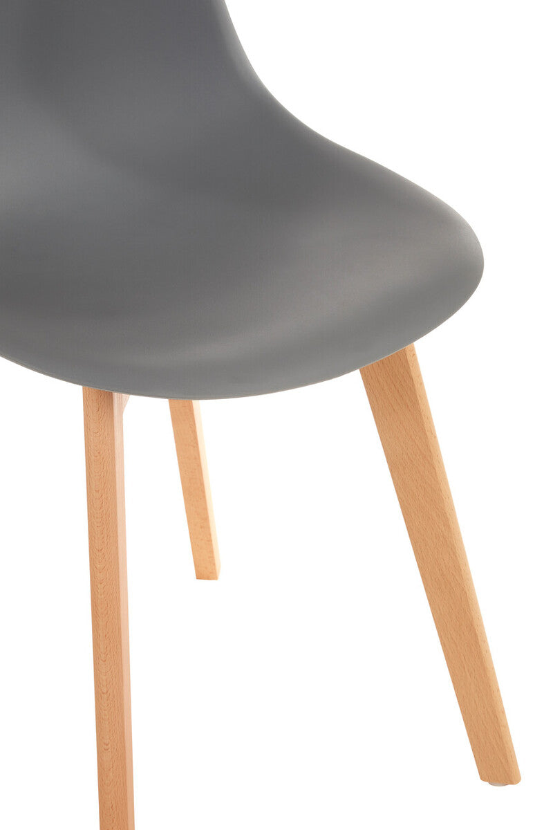 Stockholm Grey Chair With Beechwood Legs - Image 6