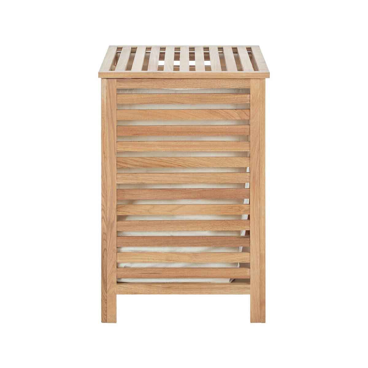 Walnut Wood Laundry Hamper
