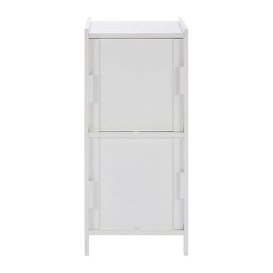 Salon white wood 2 Drawer cabinet