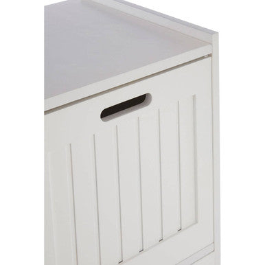 Salon white wood 2 Drawer cabinet