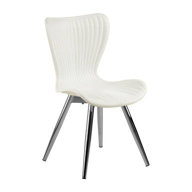 Stockholm White Textured Dining Chair