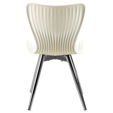 Stockholm White Textured Dining Chair