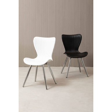 Stockholm White Textured Dining Chair