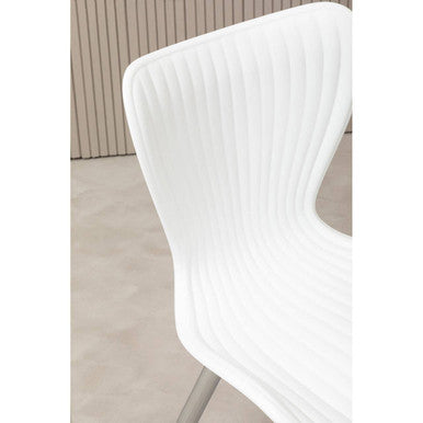Stockholm White Textured Dining Chair