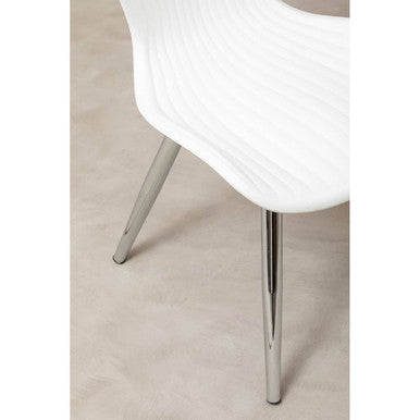 Stockholm White Textured Dining Chair
