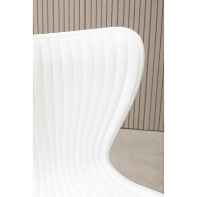 Stockholm White Textured Dining Chair