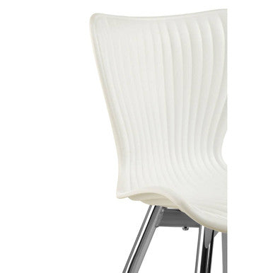 Stockholm White Textured Dining Chair