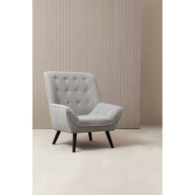 Stockholm Grey Linen Effect Accent Chair
