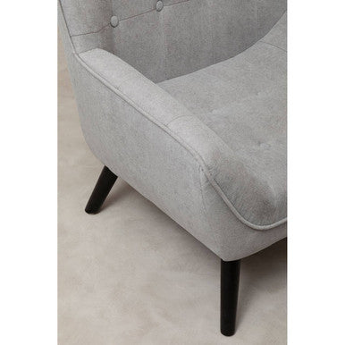 Stockholm Grey Curved Chair