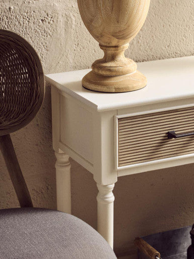 Heritage 2 Drawers White Console Table