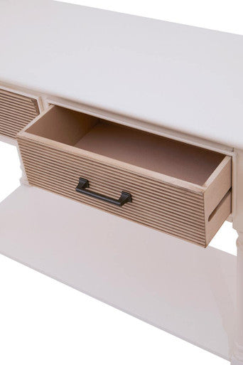 Heritage 2 Drawers Pearl White Console Table