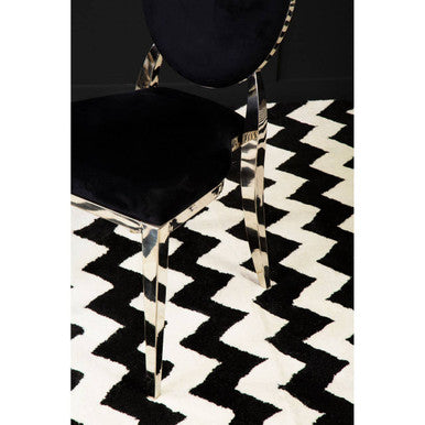 Sarita Stackable Silver Finish Dining Chair