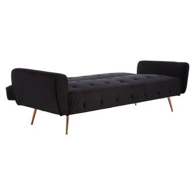 Black Velvet Sofa Bed, Hayton