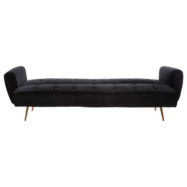 Hayton Black Velvet Sofa Bed