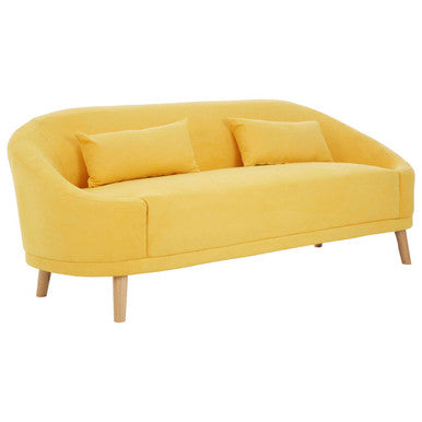 Holland Yellow Linen Sofa