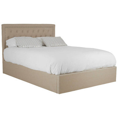 Hannah Beige Ottoman Double Bed
