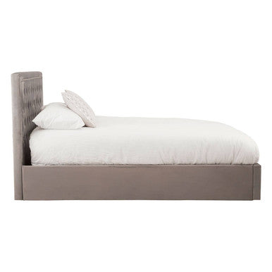 Hannah Grey Ottoman King Bed