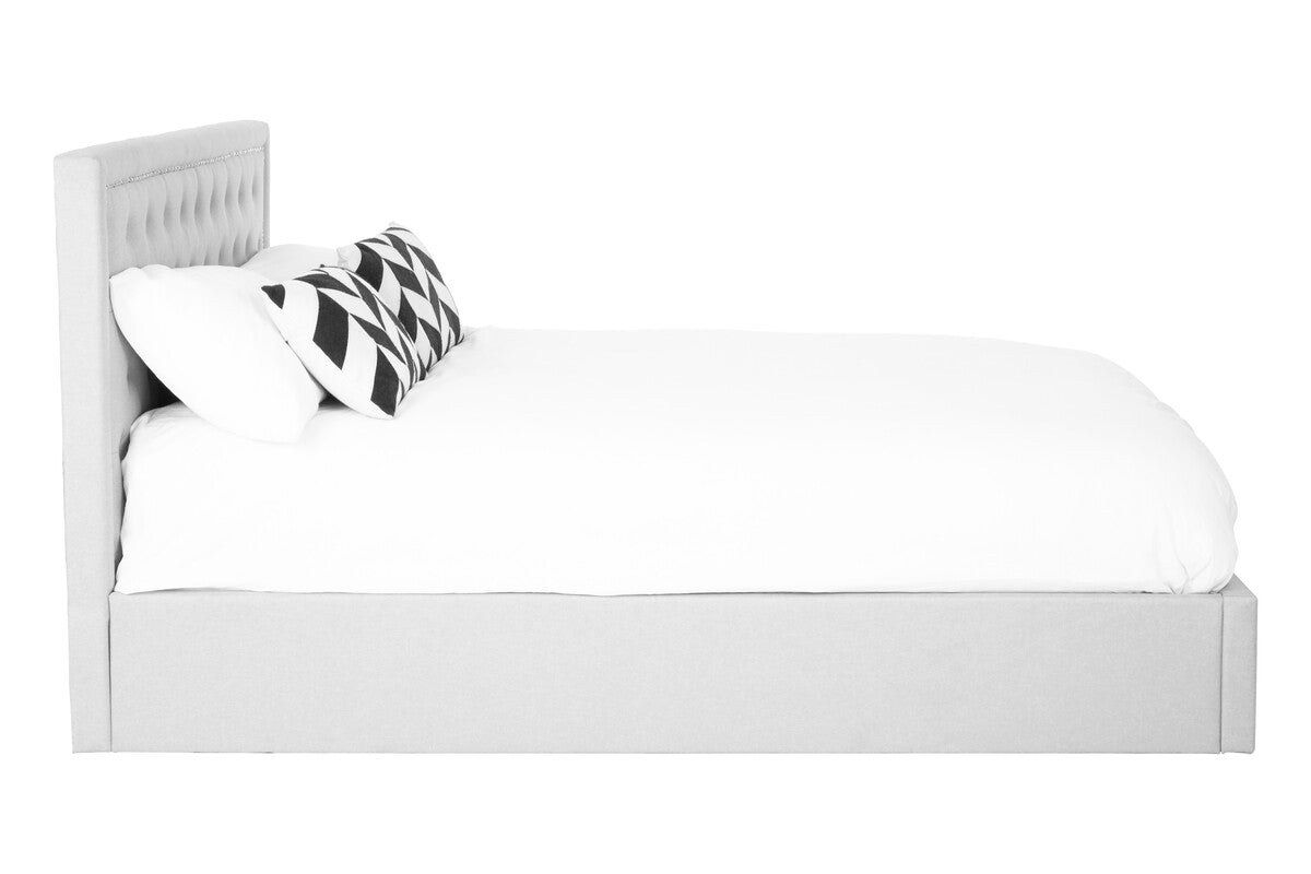 Hannah Light Grey King Size Ottoman Bed - Image 3
