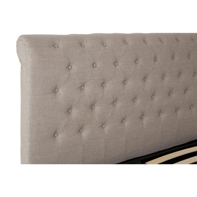 Orlando Light Grey Ottoman King Bed