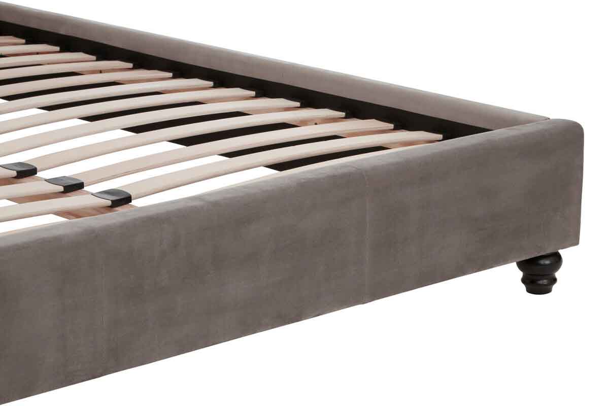 Josephine Grey Velvet King Bed