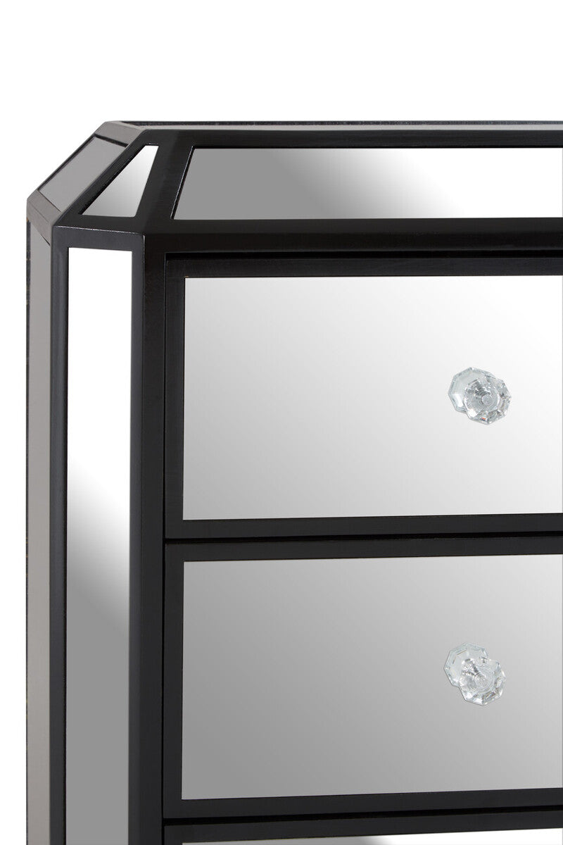 Tiffany 3 Drawer Mirrored Chest