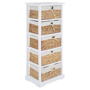 Ashby 5 Seagrass Drawer Chest