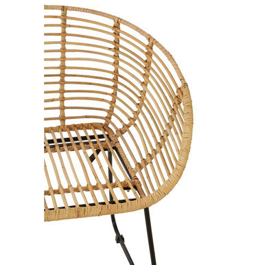 Lagom Natural Rattan Rounded Chair