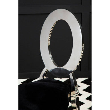 Sarita Stackable Silver Frame Dining Chair