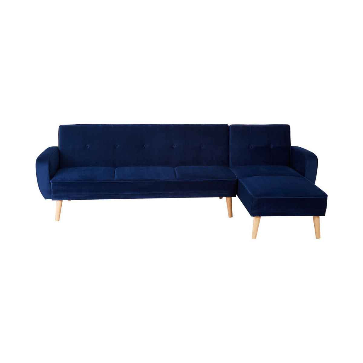 Serene 3 Seat Navy Sofa Bed