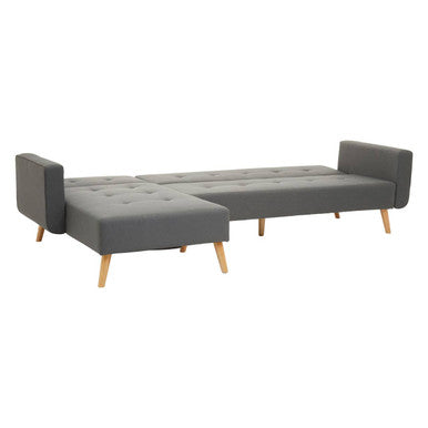 Hansa Hagen Grey Large Corner Sofa Bed