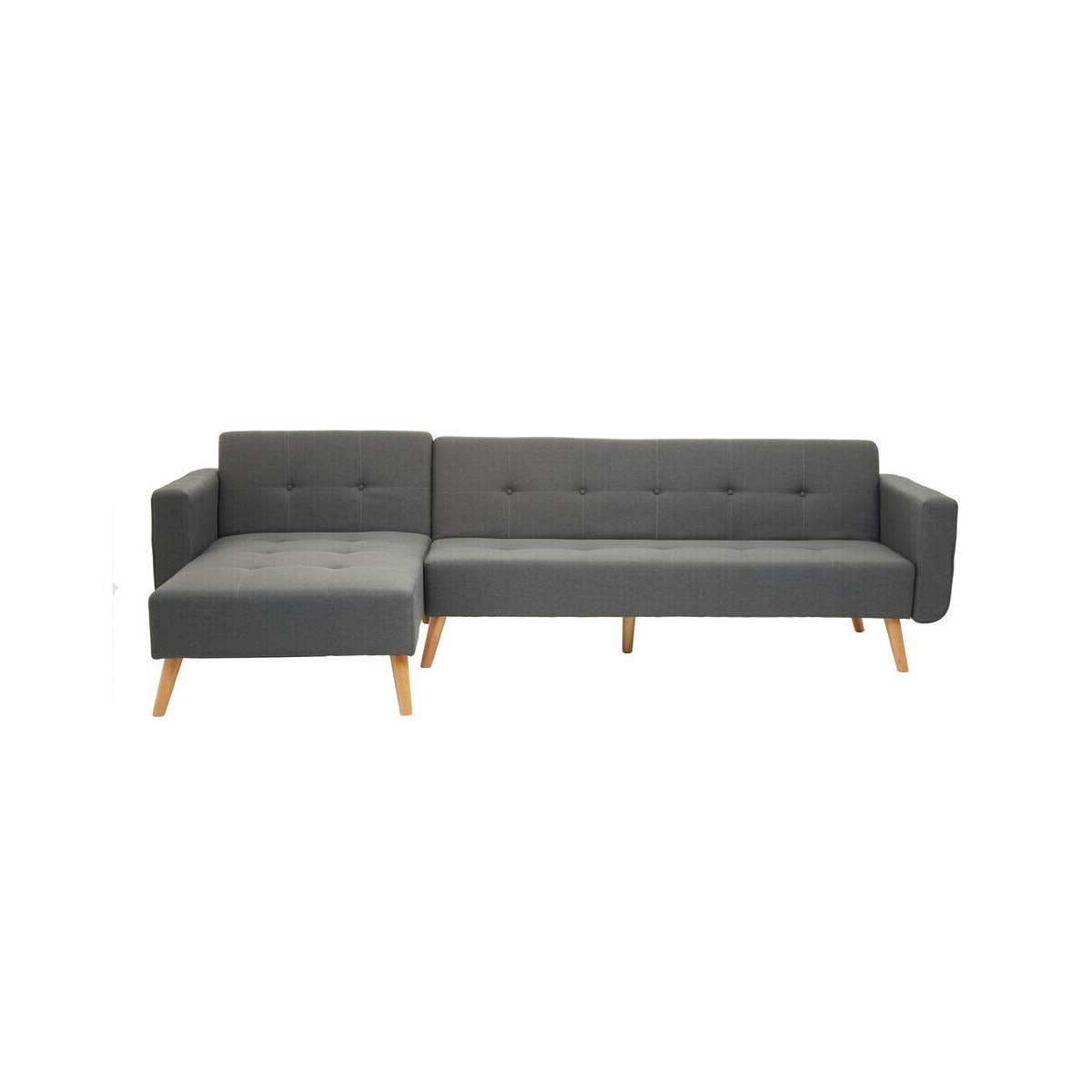 Hansa Hagen Grey Large Corner Sofa Bed