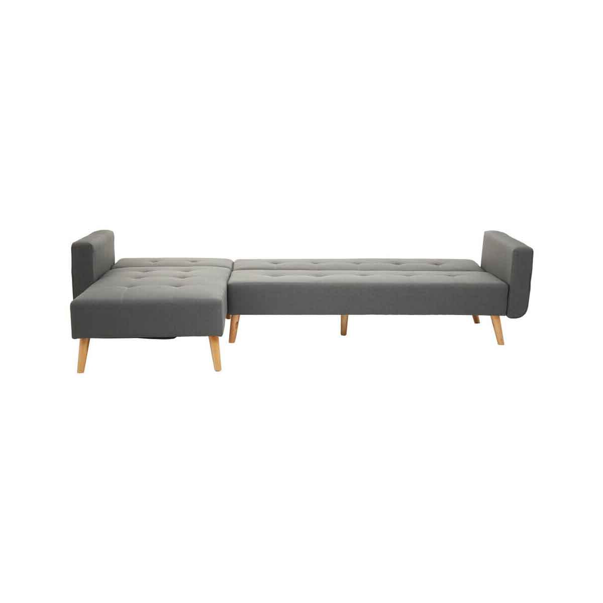 Hansa Hagen Grey Large Corner Sofa Bed
