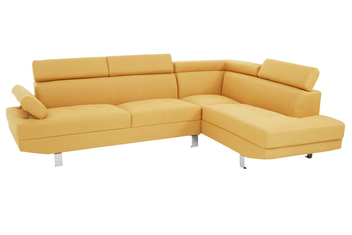 Hanover Ochre Linen Corner Sofa