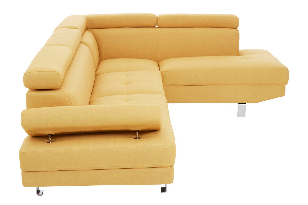 Hanover Ochre Linen Corner Sofa