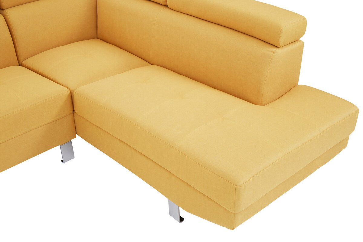 Hanover Ochre Linen Corner Sofa