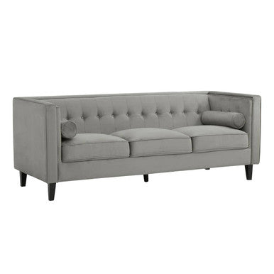 Gray sofa on a white background
