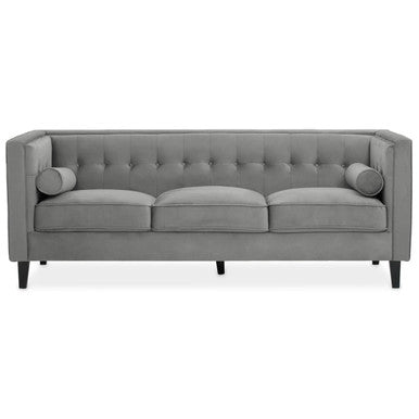 Gray sofa on a white background